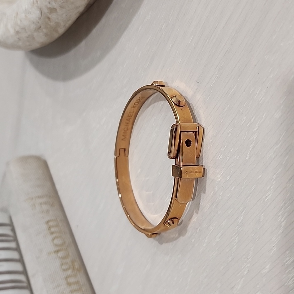 Michael Kors Rose Gold Buckle Bracelet